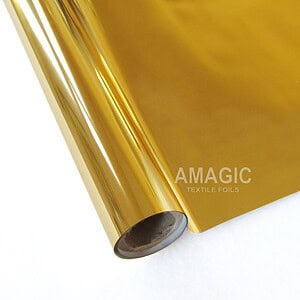 AMagic HK Warm Gold Heat Transfer Foil - Create Shiny Metallic Designs