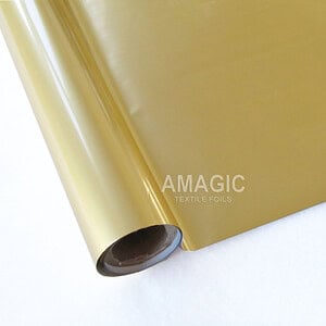 AMagic HL Light Matte Gold Heat Transfer Foil - Create Shiny Metallic Designs