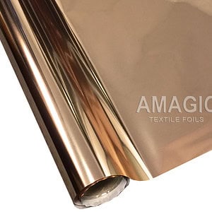 AMagic HN Rose Gold Heat Transfer Foil - Create Shiny Metallic Designs