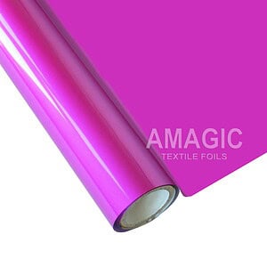 AMagic PB Matte Fuchsia Heat Transfer Foil - Create Matte Metallic Designs