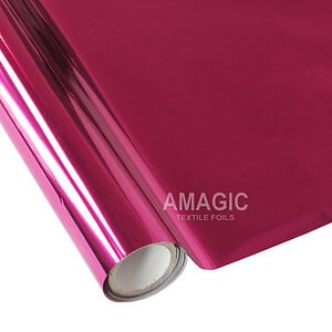AMagic PK Deep Pink Heat Transfer Foil - Create Shiny Metallic Designs