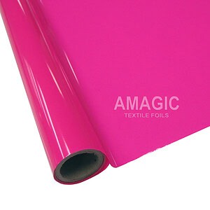 AMagic PL Bubblegum Pink Heat Transfer Foil - Create Shiny Metallic Designs