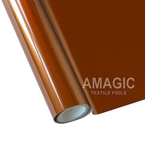 AMagic WD Cinnamon Heat Transfer Foil - Create Shiny Metallic Designs