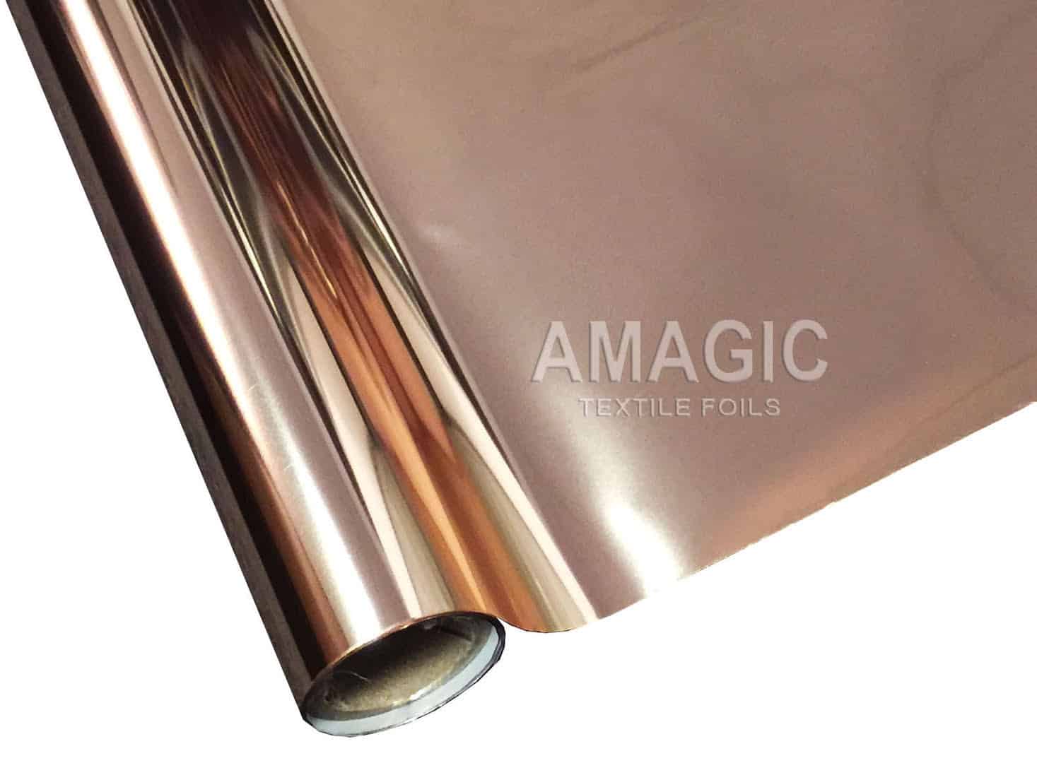 Klaser_hp_pink_gold AMagic HP Pink Gold Heat Transfer Foil - Create Shiny Metallic Designs