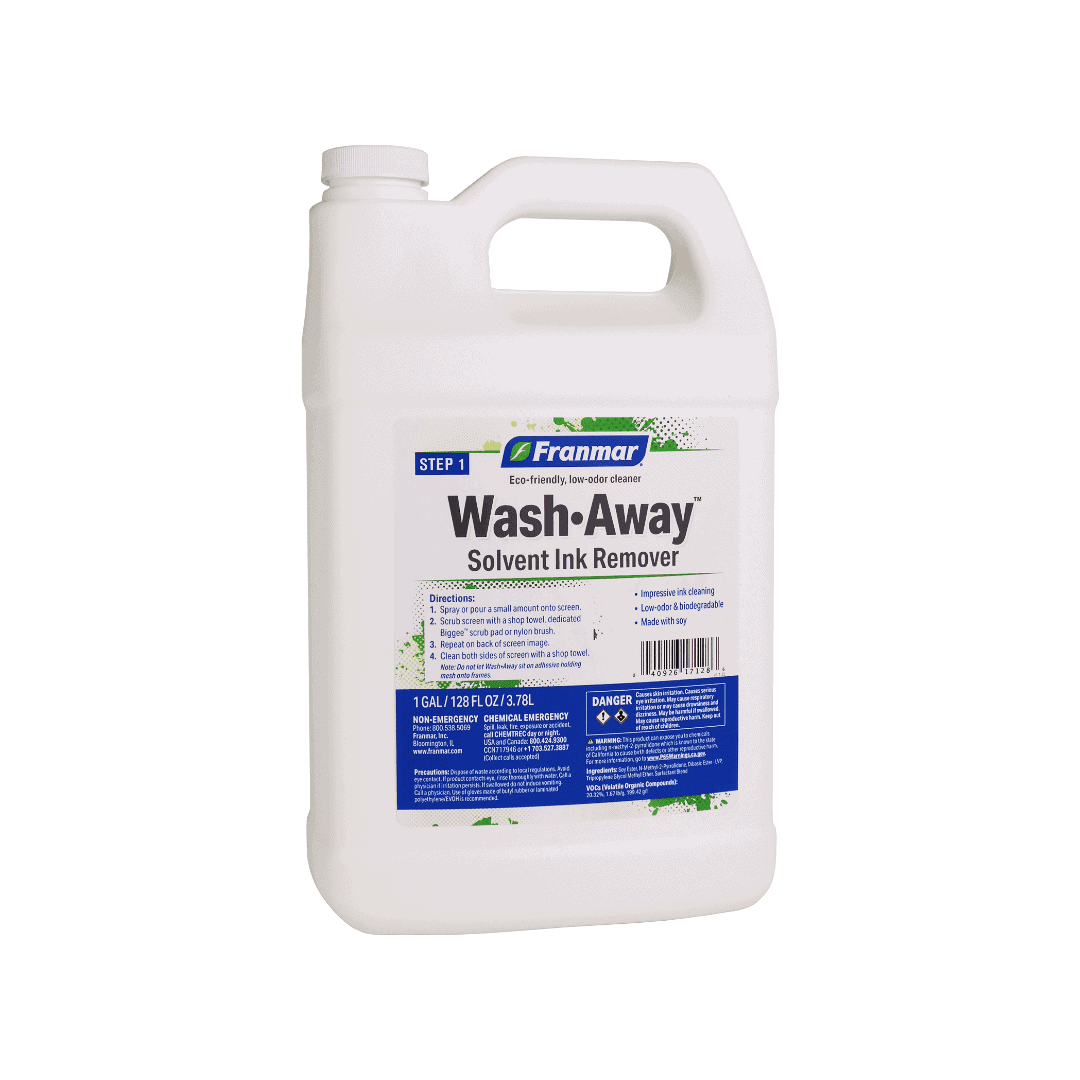 Franmar Wash-Away Solvent Ink Remover – Soy-Based Screen Cleaner for Solvent & UV Inks
