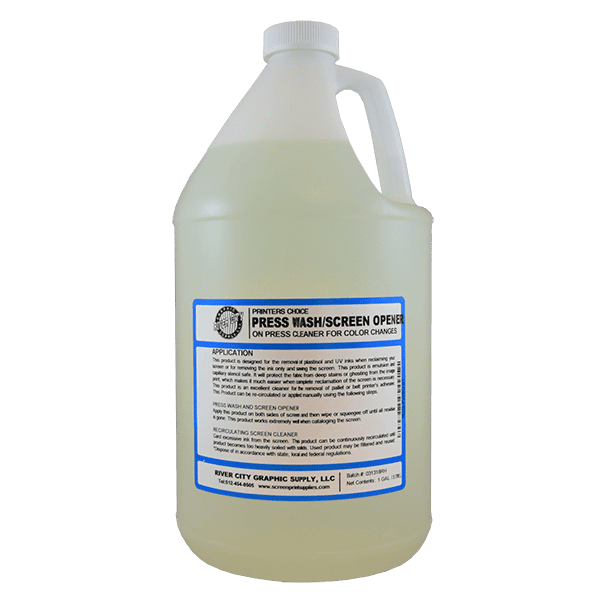 Printers Choice Press Wash / Screen Opener – Fast Ink Removal for Screen Printing