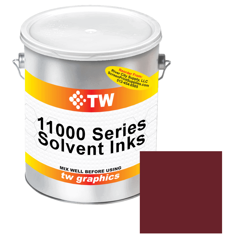 TW 11006 Maroon Solvent Based Ink - Versatile Printing Ink
