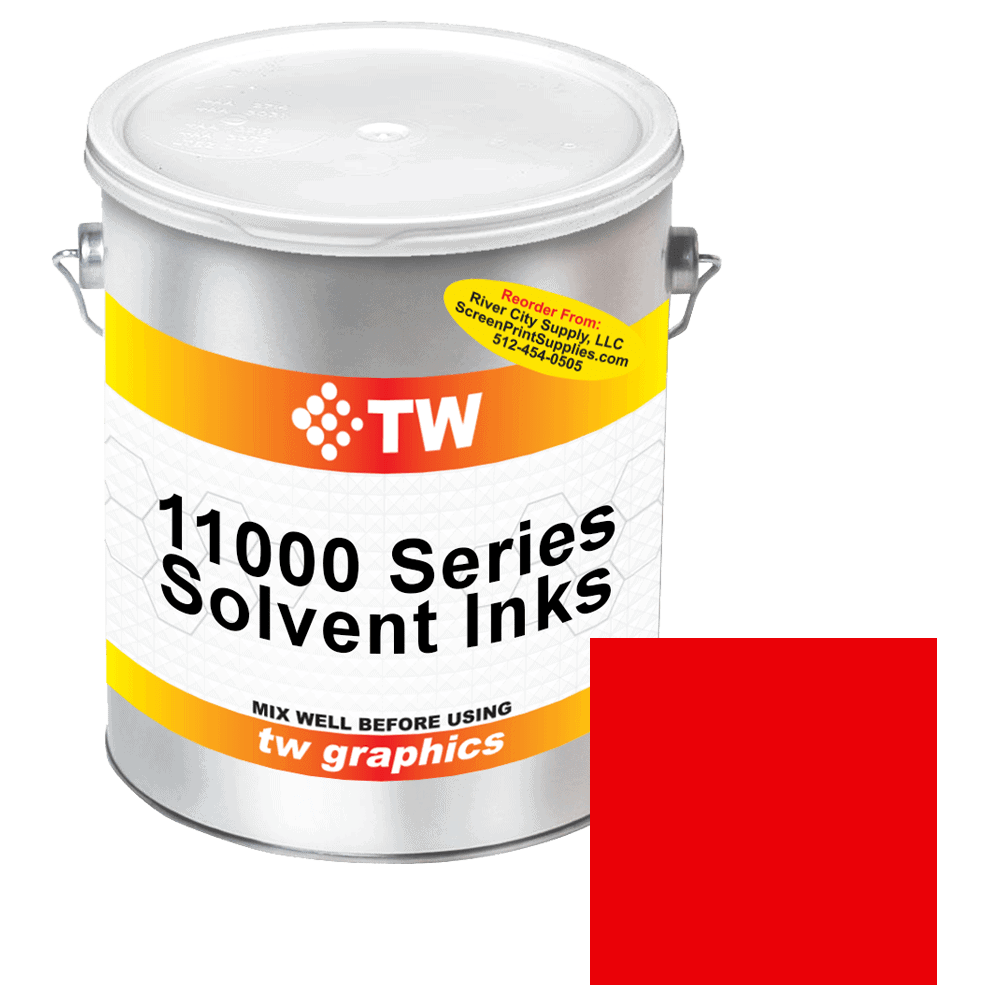 TW11014_fire_red TW 11014 Fire Red Solvent Based Ink - Versatile Printing Ink