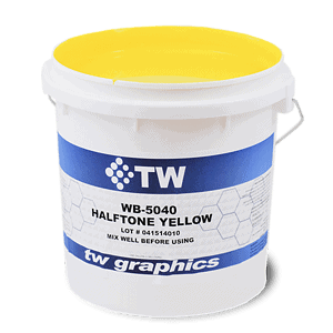 TW 5040 Gloss Halftone Yellow Water Based Poster Ink