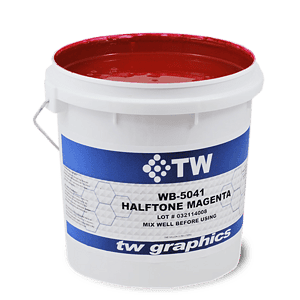 TW 5041 Gloss Halftone Magenta Water Based Poster Ink – Perfect for Flat Stock