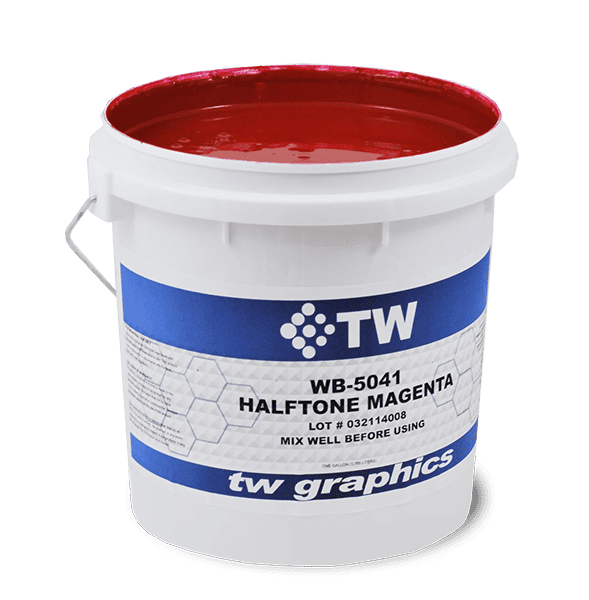 TW 5041 Gloss Halftone Magenta Water Based Poster Ink – Perfect for Flat Stock