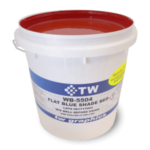 TW 5504 Flat Blue Shade Red Water Based Poster Ink - Perfect for Flat Stock