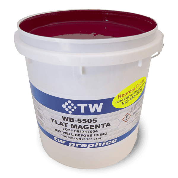 TW 5505 Flat Magenta Water Based Poster Ink - Perfect for Flat Stock