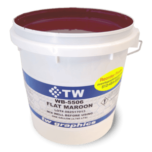 TW 5506 Flat Maroon Water Based Poster Ink - Perfect for Flat Stock