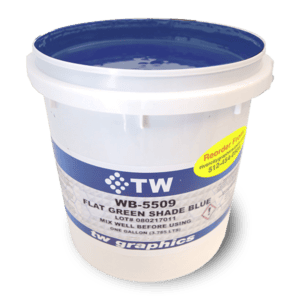 TW 5509 Flat Green Shade Blue Water Based Poster Ink - Perfect for Flat Stock