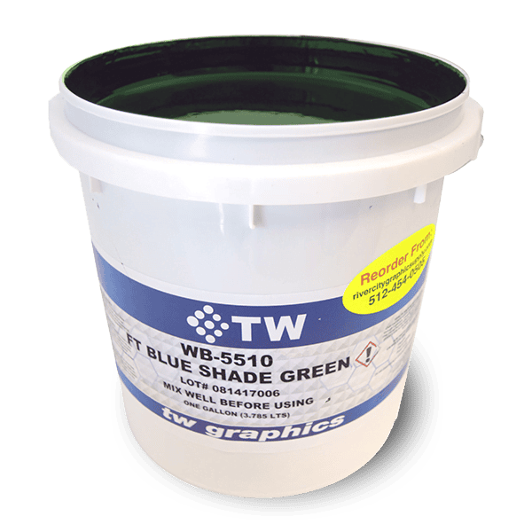 TW 5510 Flat Blue Shade Green Water Based Poster Ink - Perfect for Flat Stock