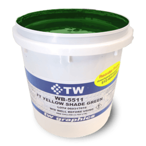 TW 5511 Flat Yellow Shade Green Water Based Poster Ink - Perfect for Flat Stock