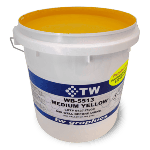 TW 5513 Flat Medium Yellow Water Based Poster Ink