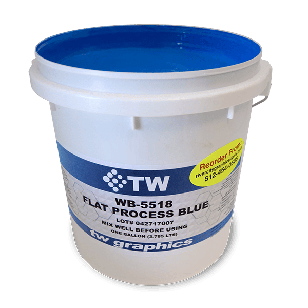 TW 5518 Flat Process Blue Water Based Poster Ink
