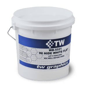 TW 5521 Flat Hi-Hide White Water Based Poster Ink