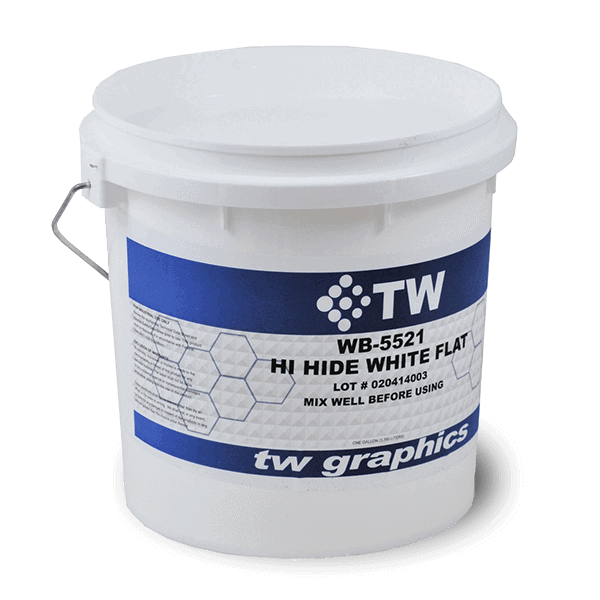TW 5521 Flat Hi-Hide White Water Based Poster Ink