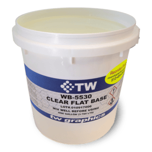 TW 5530 Flat Clear Flat Base Water Based Poster Ink