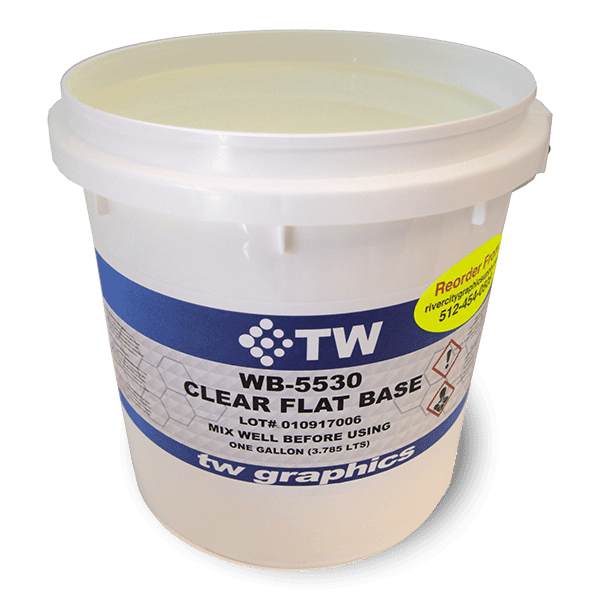 TW 5530 Flat Clear Flat Base Water Based Poster Ink