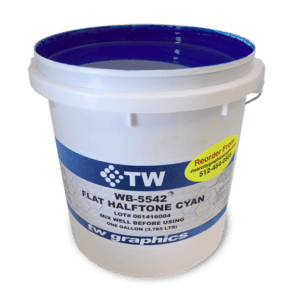 TW 5542 Flat Halftone Cyan Water Based Poster Ink