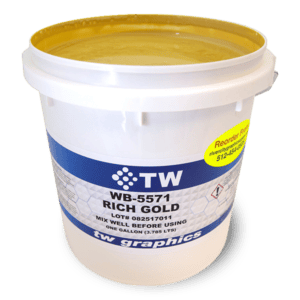 TW 5571 Flat Metallic Rich Gold Water Based Poster Ink