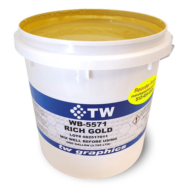 TW 5571 Flat Metallic Rich Gold Water Based Poster Ink