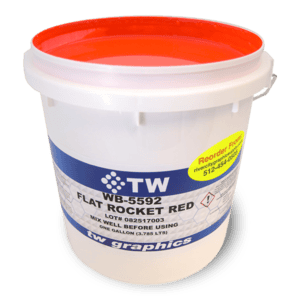 TW 5592 Flat Rocket Red Water Based Poster Ink
