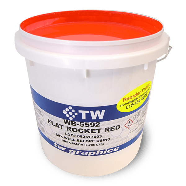 TW 5592 Flat Rocket Red Water Based Poster Ink