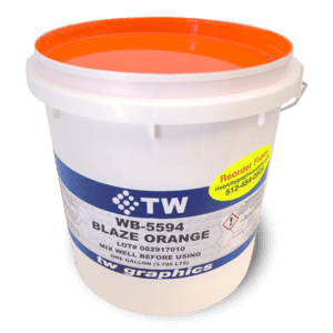 TW 5594 Flat Blaze Orange Water Based Poster Ink