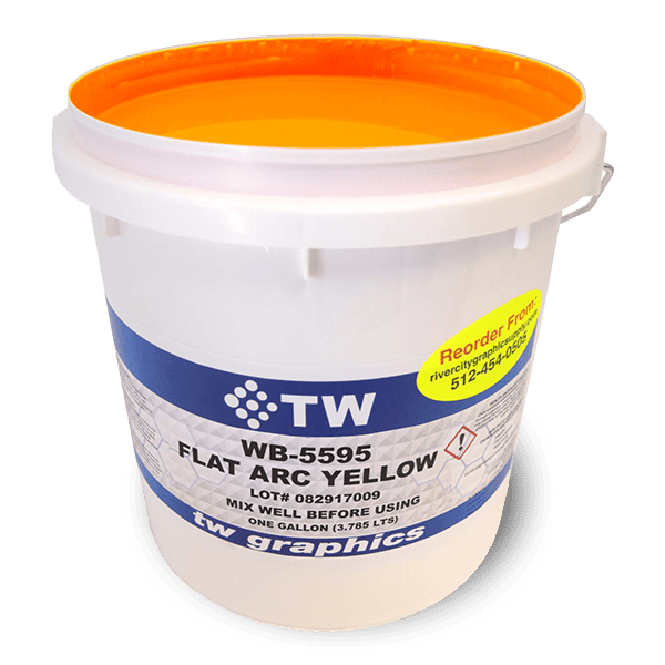 TW 5595 Flat Arc Yellow Water Based Poster Ink