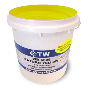 TW 5596 Flat Saturn Yellow Water Based Poster Ink