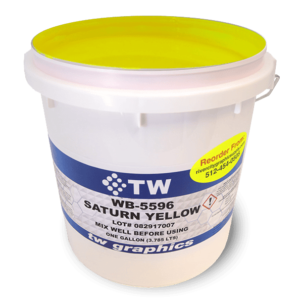 TW 5596 Flat Saturn Yellow Water Based Poster Ink