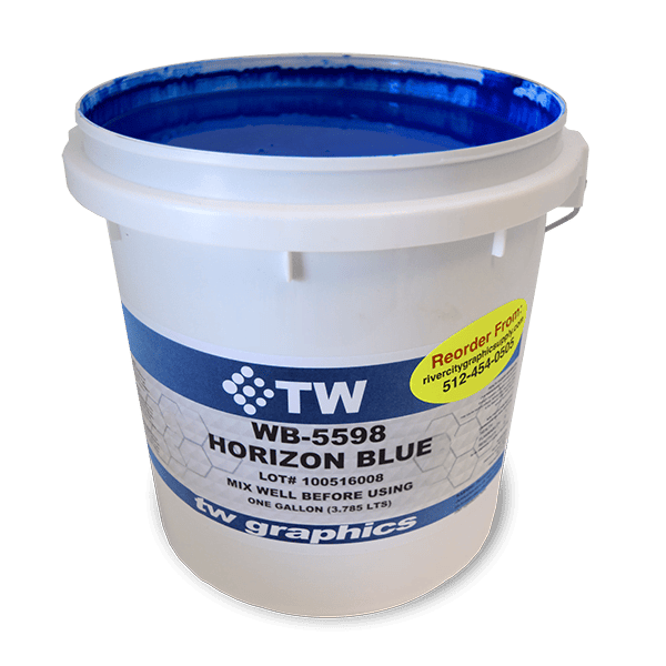 TW 5598 Flat Horizon Blue Water Based Poster Ink