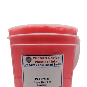 Inktek 9920 Neon Red Plastisol Ink – Unmatched Brightness in Color