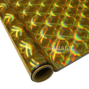 AMagic Holographic G0MP06 HyperPlaid Heat Transfer Foil - Create Shiny Metallic Designs