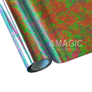 AMagic Specialty S0LS04 Oil Metallic 4 Heat Transfer Foil - Create Shiny Metallic Designs