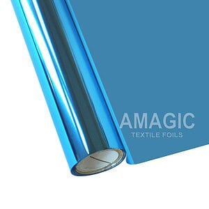 AMagic BG Celestial Blue Heat Transfer Foil - Create Shiny Metallic Designs