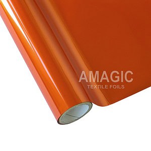 AMagic EE Matte Orange Heat Transfer Foil - Create Shiny Metallic Designs