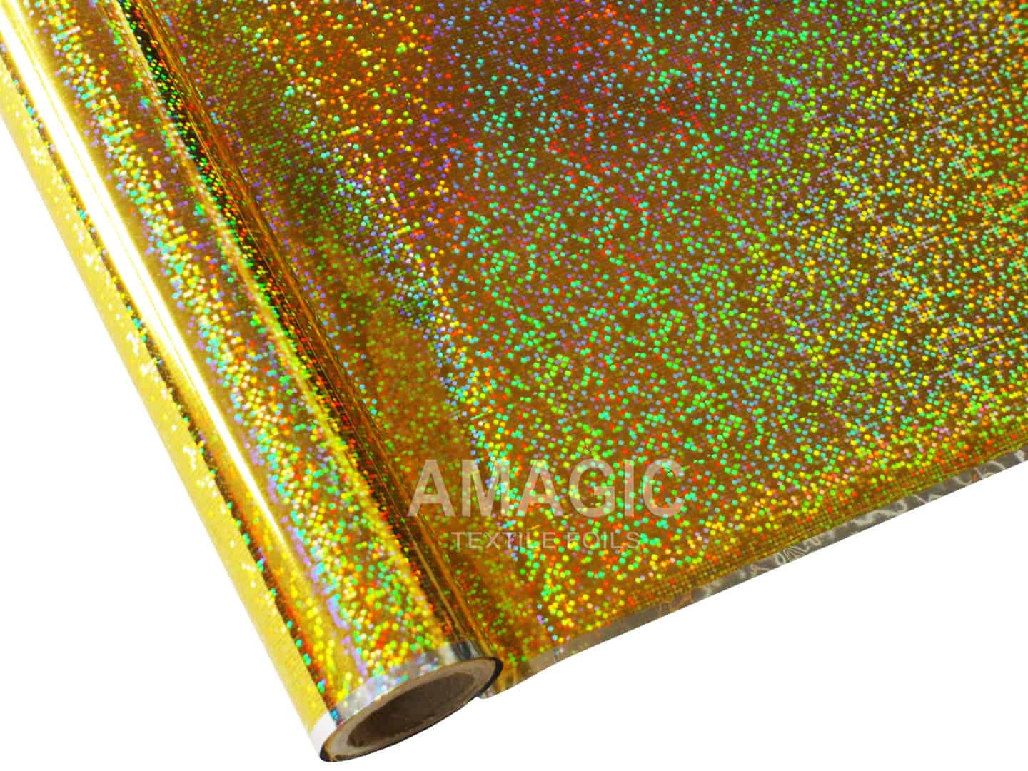 AMagic Holographic G0KP24 Champagne Heat Transfer Foil - Create Shiny Metallic Designs