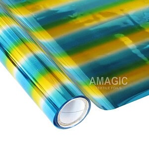 AMagic Specialty MCAA03 Rainbow Heat Transfer Foil - Create Shiny Metallic Designs