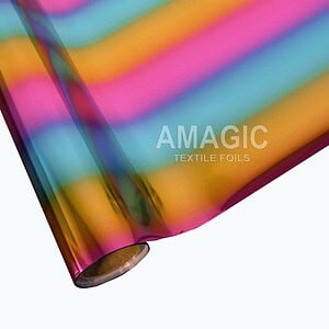 AMagic Specialty MCAA07 Rainbow Heat Transfer Foil - Create Shiny Metallic Designs