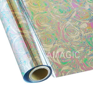 AMagic Specialty S0AD01 Rose Heat Transfer Foil - Create Shiny Metallic Designs