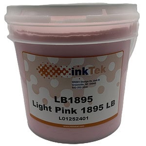 Inktek 1895 Light Pink Plastisol Ink - Low Cure Formula for Optimal Screen Printing