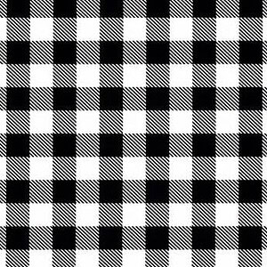 White Buffalo Plaid Heat Transfer Vinyl - River City 18” Pattern