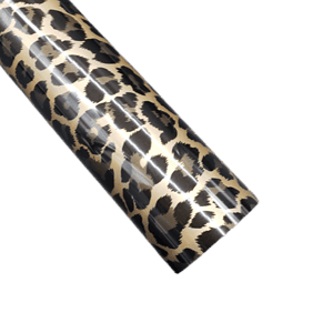 River City 20” Leopard Gold Foil Heat Transfer Vinyl Pattern - Metallic Brilliance