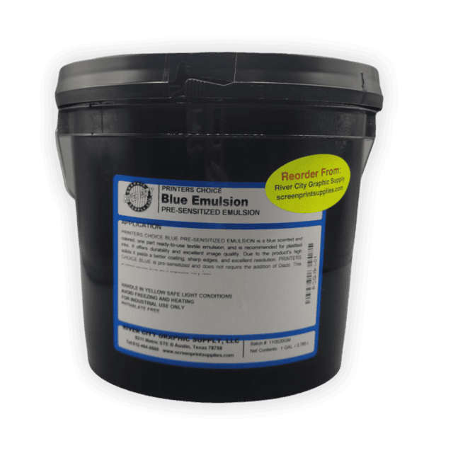Printers Choice Pre-Sensitized Blue Screen Printing Emulsion - Fast-Exposing Photopolymer Emulsion for Plastisol Ink Printing